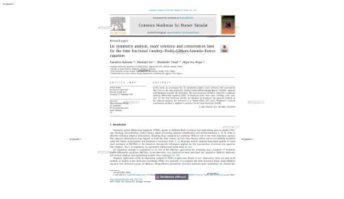 Lie symmetry analysis, exact solutions and conservation lawsfor the time fractional Caudrey–Dodd–Gibbon–Sawada–Koteraequation